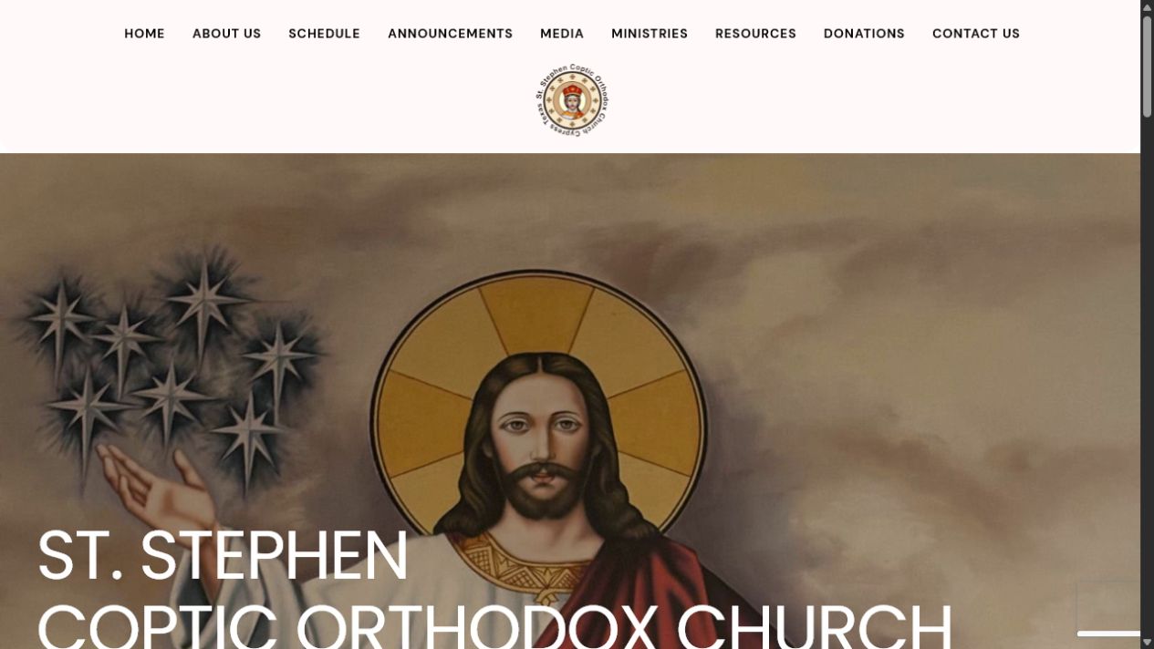 St. Stephen website preview